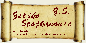 Željko Stojkanović vizit kartica